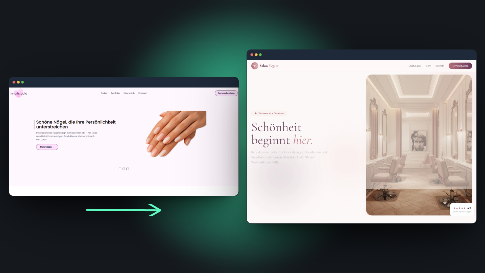 Split-screen display - before/after | Genizi