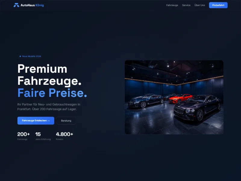 AutoHaus König – Genizi Konzeptprojekt