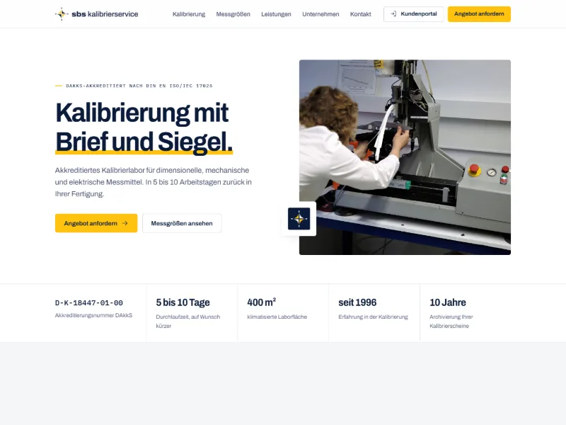 SBS Kalibrierservice – Genizi Konzeptprojekt