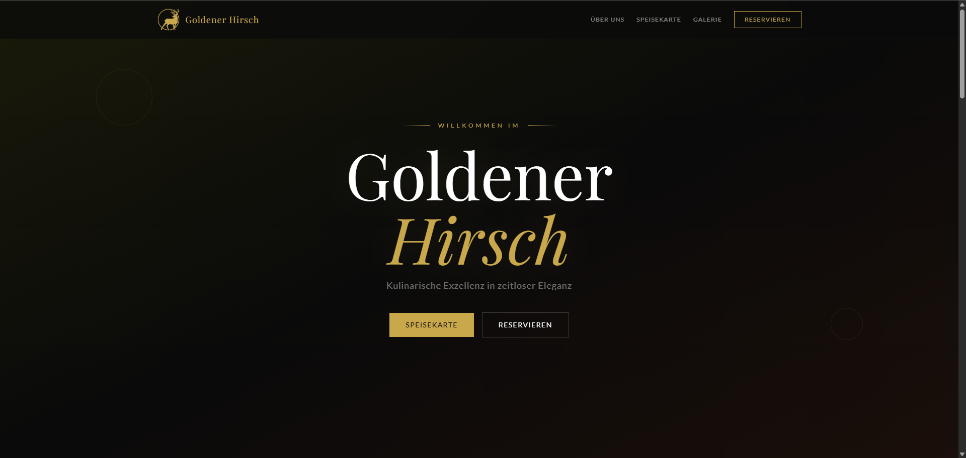 Goldener Hirsch Website
